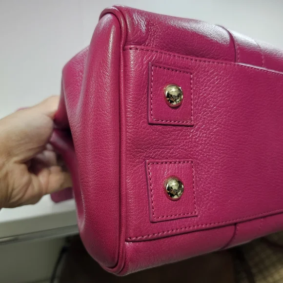 Mulberry Bayswater Hot Pink Leather Top-Handle Satchel - Picture 3 of 16